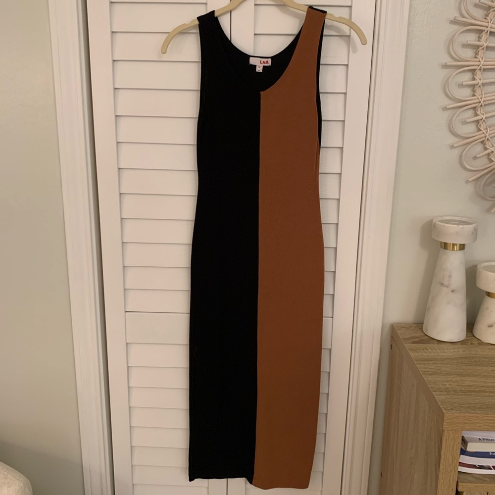 LNA Color Block MIDI Dress Revolve